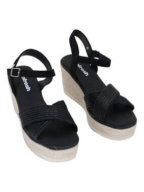Xti Refresh Wedge Sandals Black EU 40 US 9